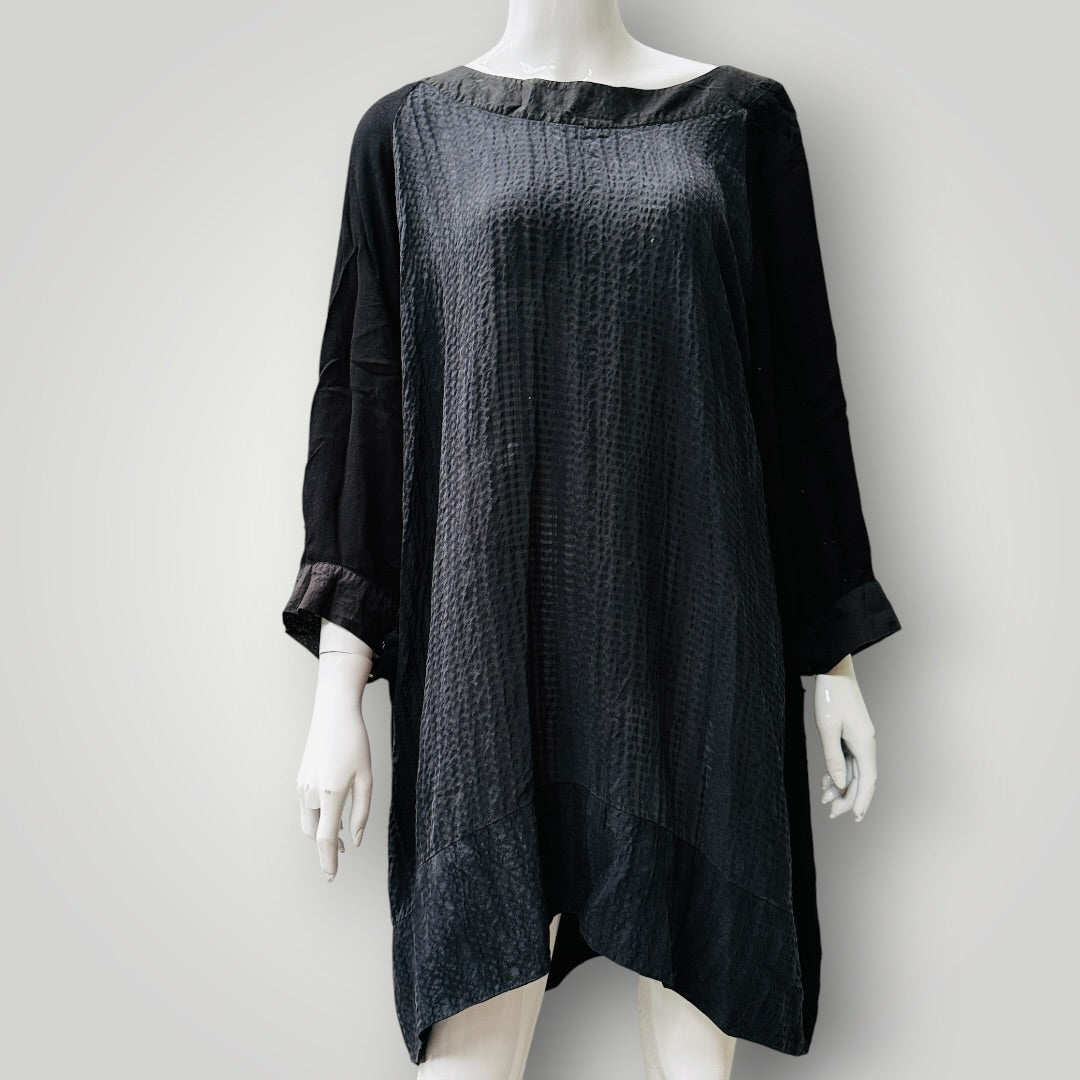 NOM*D / classic silk & viscose crepe tunic / 3 (3915984173261407125)