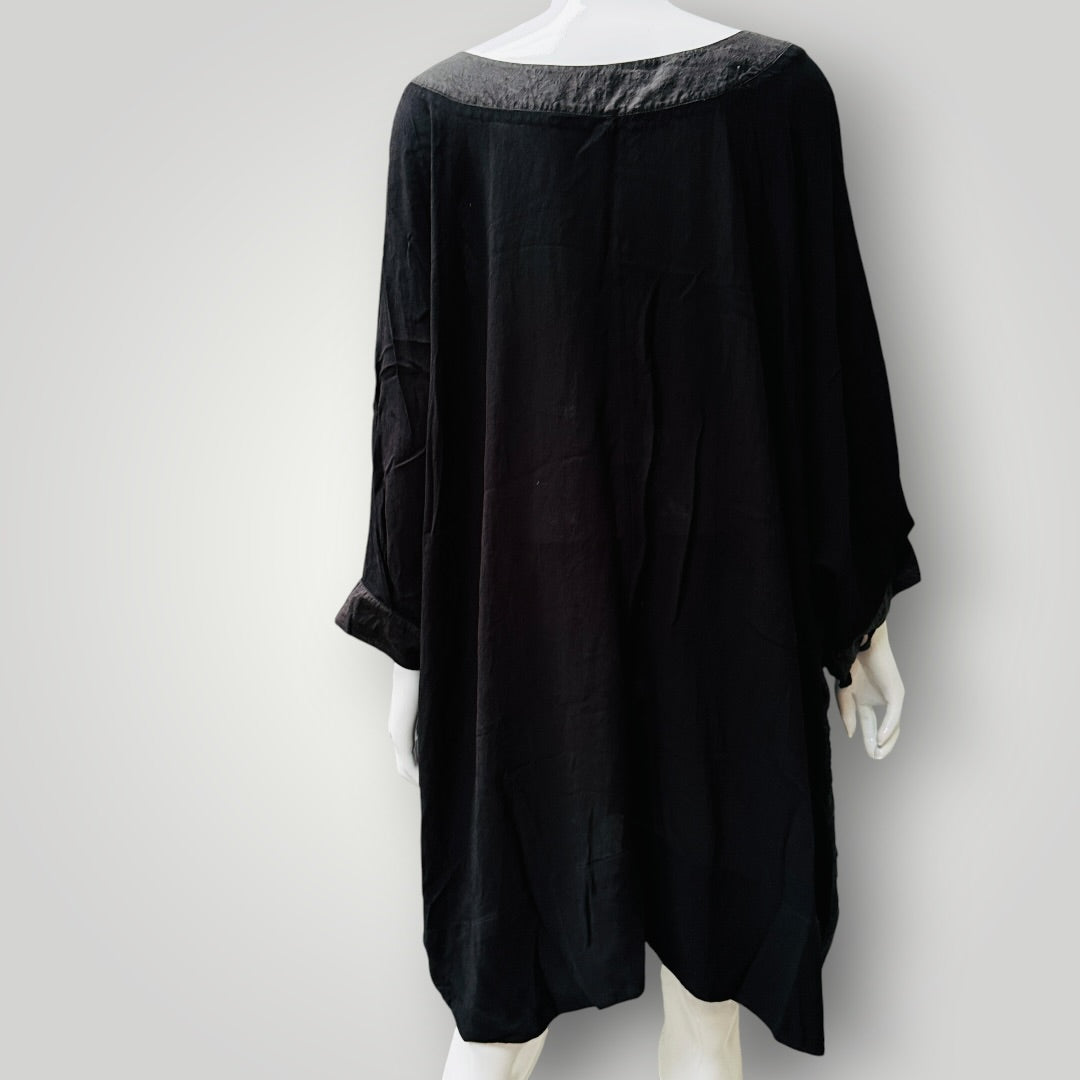 NOM*D / classic silk & viscose crepe tunic / 3 (3915984174829559960)
