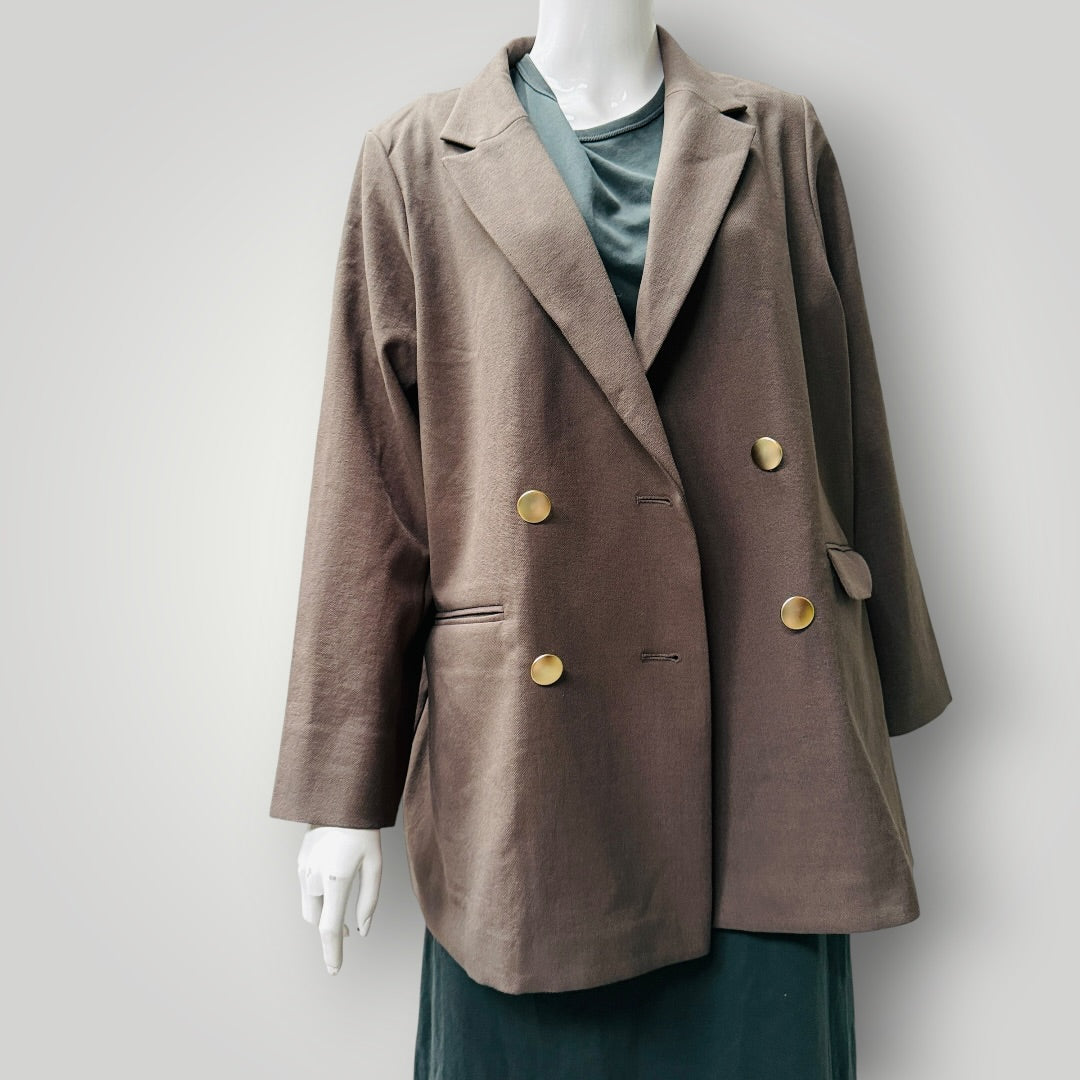 GLOBAL WORK / japanese oversized double-breasted blazer / L (3915984182641469943)
