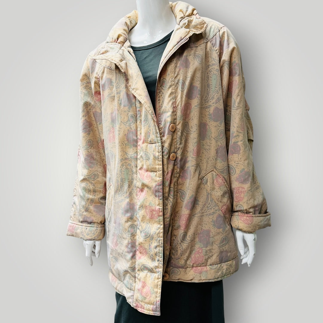 1980s british vintage / HOUSE OF FRAZER LE MAC / quilted parka / 12 (3915984186178676898)