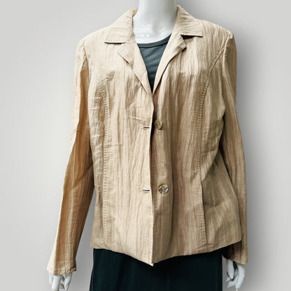 MARINA RINALDI / elegant silk jacket / made in italy / 17 (3915984217337350355)
