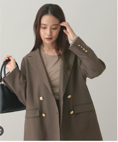 GLOBAL WORK / japanese oversized double-breasted blazer / L (3916131094368195815)