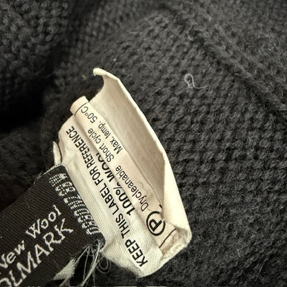 1990s nz vintage / NOM*D / black wool jumper / s (3916143007705739105)