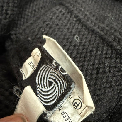 1990s nz vintage / NOM*D / black wool jumper / s (3916143009337197778)