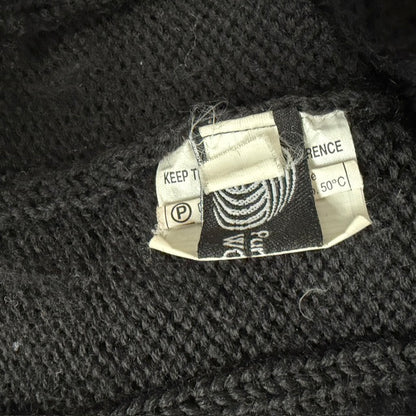 1990s nz vintage / NOM*D / black wool jumper / s (3916143012507158842)