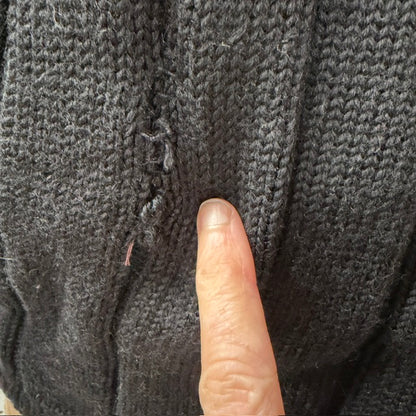 1990s nz vintage / NOM*D / black wool jumper / s (3916143022370386313)