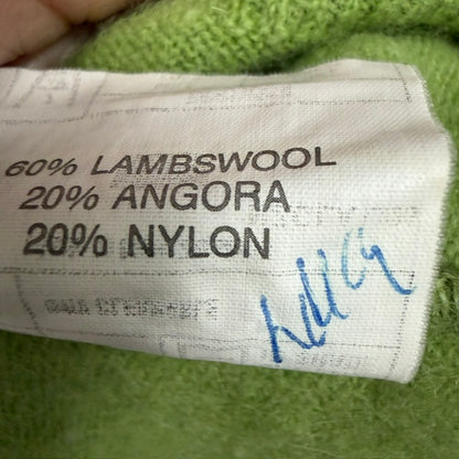 1990s nz vintage / lambswool angora polo jumper / s / made in nz (3916143030082339481)