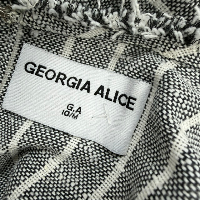 GEORGIA ALICE / cinched waist linen top / s (3916143119822381780)
