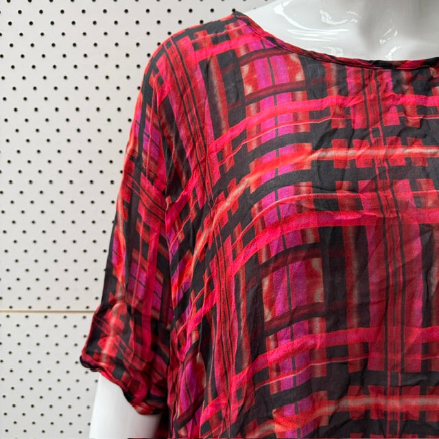 OBI / floaty tunic top / 16 / made in nz (3916143166717760721)