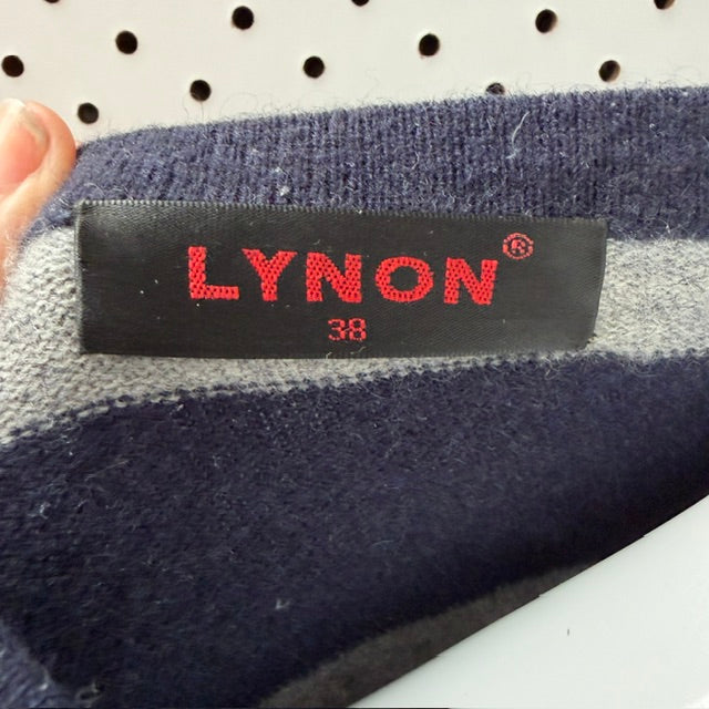 LYNON / pure cashmere jumper / striped / s (3916143181890779424)