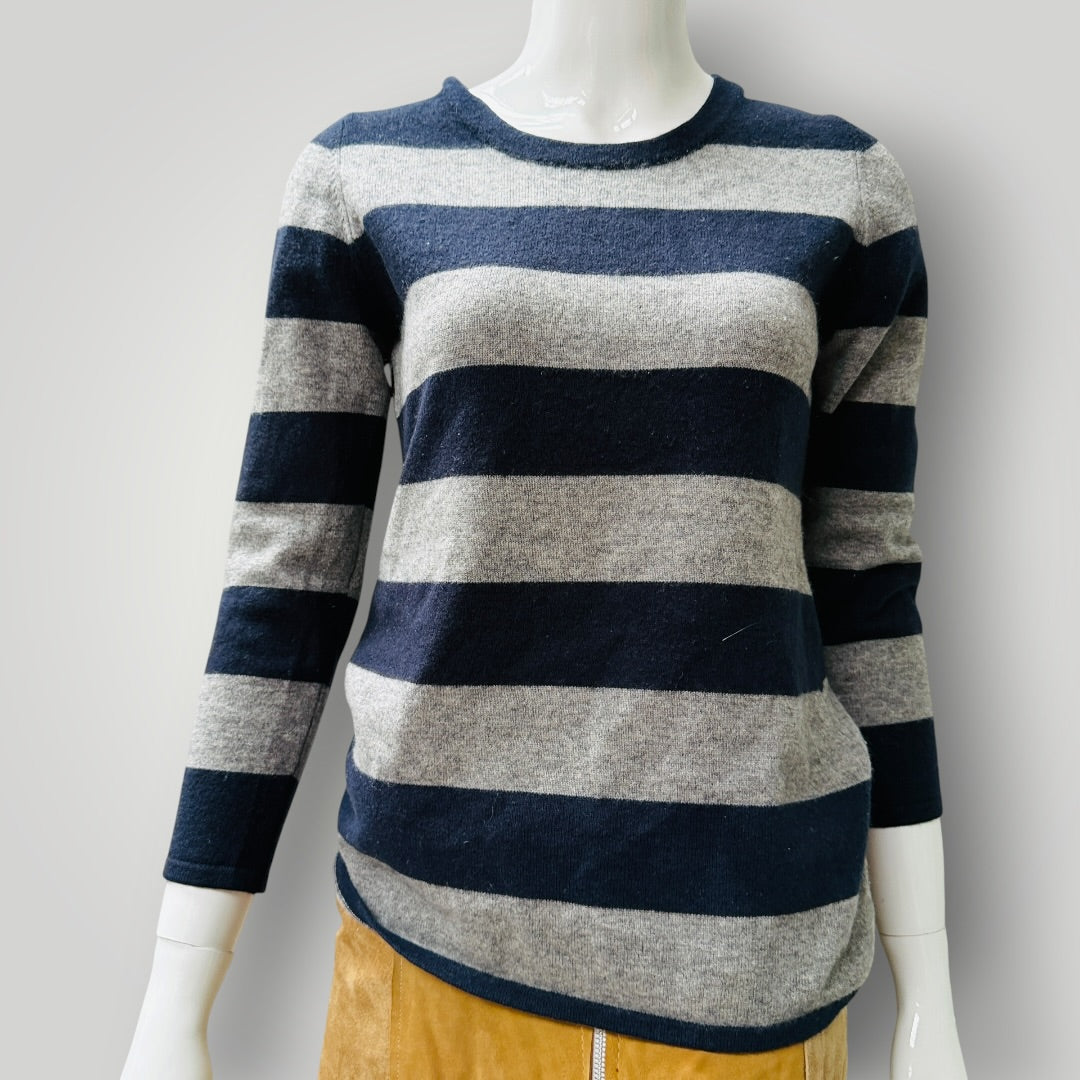 LYNON / pure cashmere jumper / striped / s (3916143567097864382)