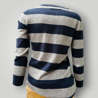 LYNON / pure cashmere jumper / striped / s (3916143568730611774)