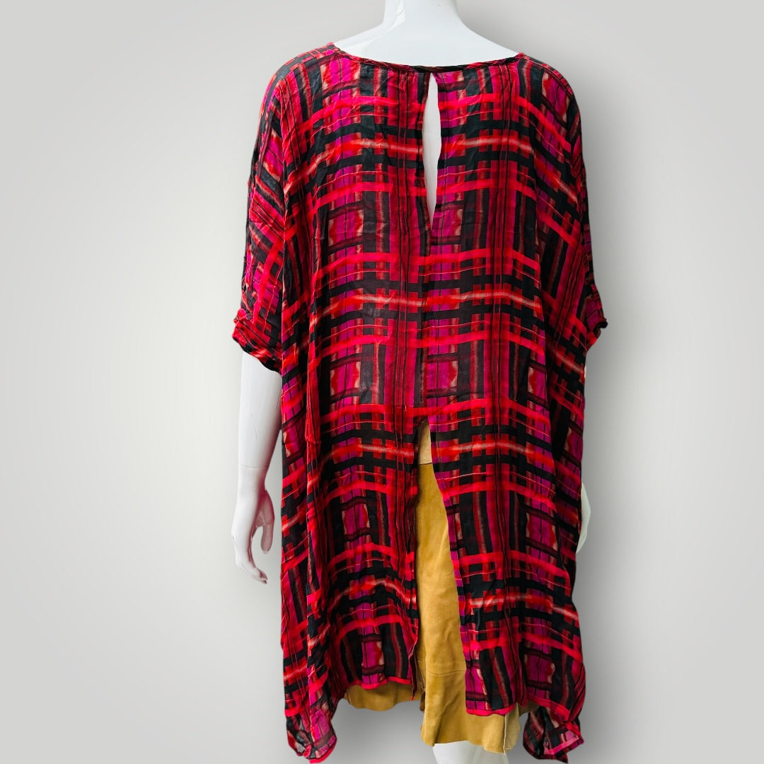OBI / floaty tunic top / 16 / made in nz (3916143575601766728)