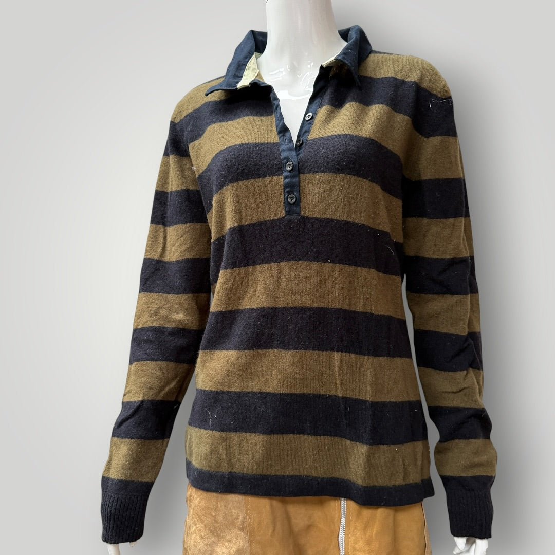 2000s vintage / CANTERBURY / wool + cashmere knit rugby jersey / 14 (3916143611489593364)