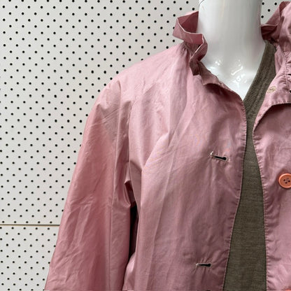 1980s vintage / pink raincoat / s (3916551694841879742)