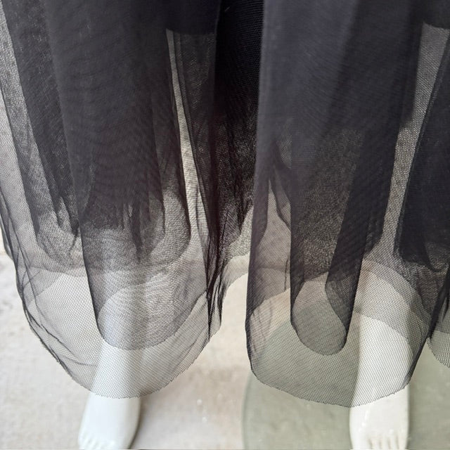 caroline morgan / tulle skirt / black / 12/14 (3916551743344970474)
