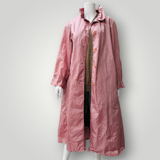 1980s vintage / pink raincoat / s (3916551977673327539)