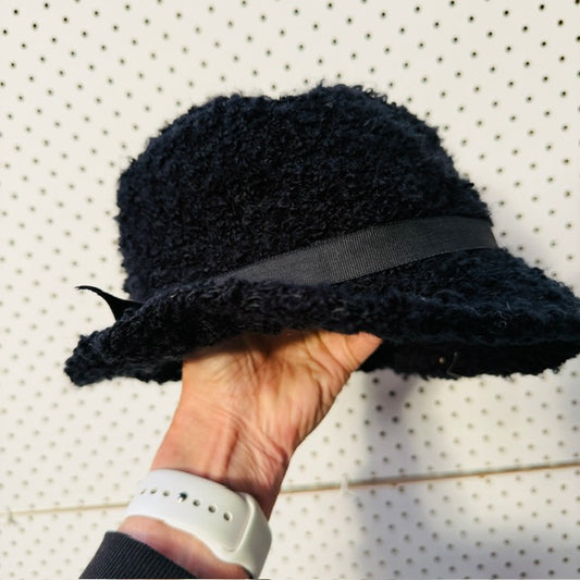 1960s nz vintage / DARBYE / faux fur Astrakhan bucket hat / s (3916639258390527546)