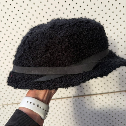 1960s nz vintage / DARBYE / faux fur Astrakhan bucket hat / s (3916639262316094174)