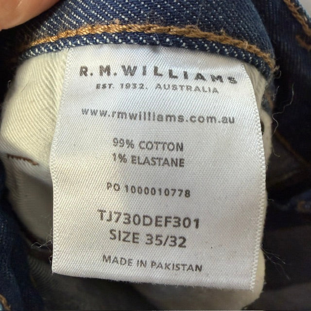 RM WILLIAMS / blue denim jeans / 35 x 32 (3916639322121178222)