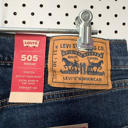 Levi's 505 / dark wash denim jeans / 31 x 30 / new with tags (3916639425105774868)
