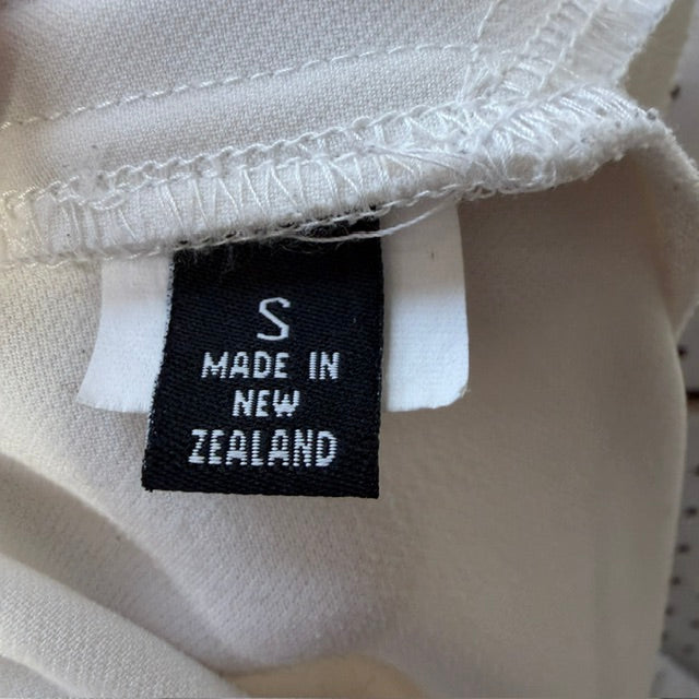 KNUFERMANN / white drawstring slouchy pants / s (3916639465270135724)