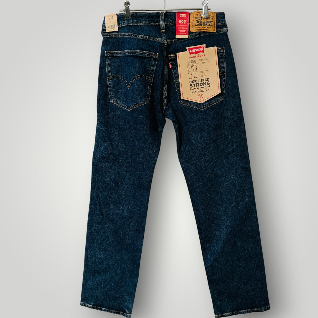 Levi's 505 / dark wash denim jeans / 31 x 30 / new with tags (3916639647460682842)