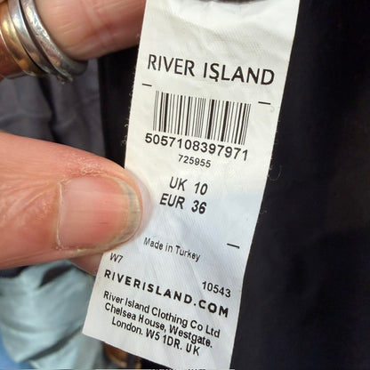 RIVER ISLAND / velour bodysuit / 10 (3916725224278285077)