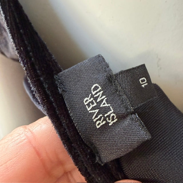 RIVER ISLAND / velour bodysuit / 10 (3916725225769091749)