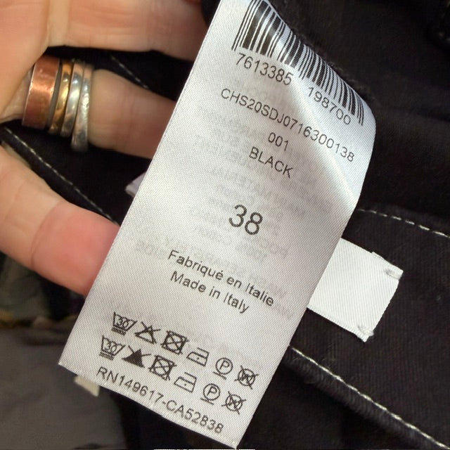 SEE BY CHLOÉ / high Rise Denim Skirt / black / 38 (3916725239862128545)