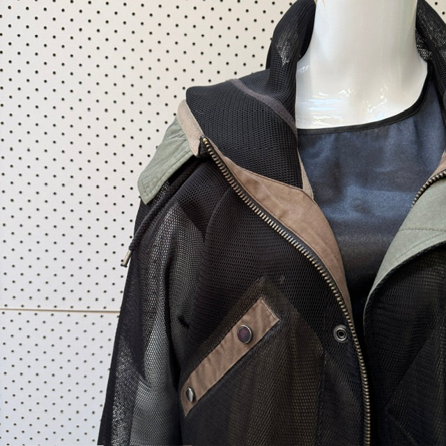 DIESEL / sheer mesh trench with stunning details / s/m (3916725249723696862)