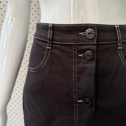 SEE BY CHLOÉ / high Rise Denim Skirt / black / 38 (3916725274274854856)