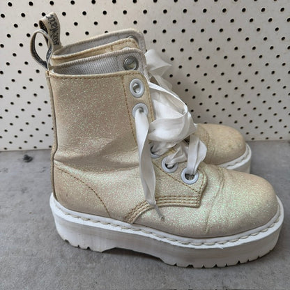 DR MARTENS / Molly Glitter Platform Boots / 38 (3916725403001513516)