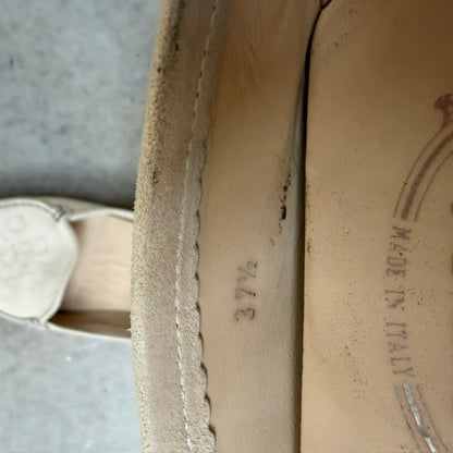Tod's / loafers / off-white suede / 37.5 (3916725421835252055)