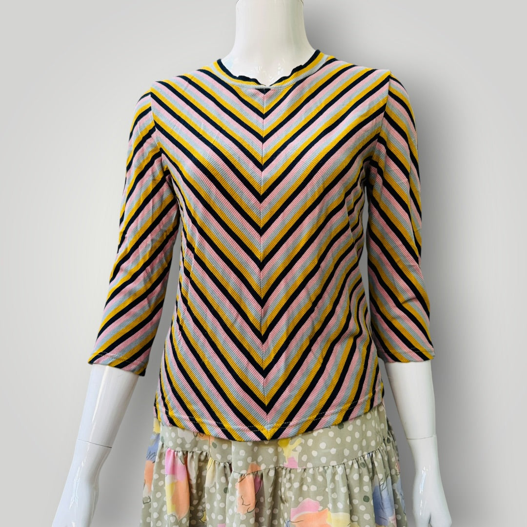 KATE SYLVESTER / striped tee / s (3916725737963545822)