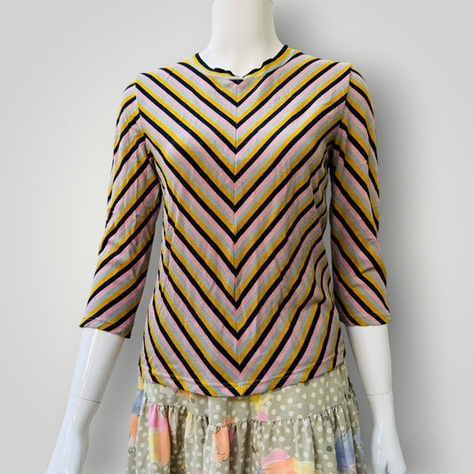 KATE SYLVESTER / striped tee / s (3916725737963545822)