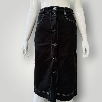 SEE BY CHLOÉ / high Rise Denim Skirt / black / 38 (3916725744506192927)