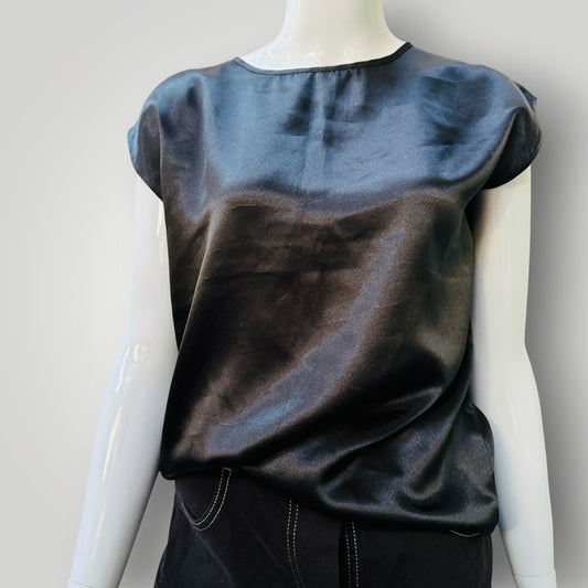GOLDEN DRAGON / pure silk / black tank / s (3916725748226280617)