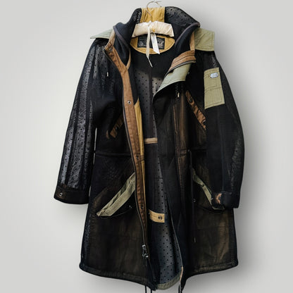 DIESEL / sheer mesh trench with stunning details / s/m (3916725760267601252)