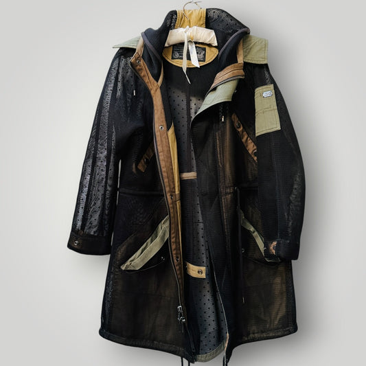 DIESEL / sheer mesh trench with stunning details / s/m (3916725760267601252)