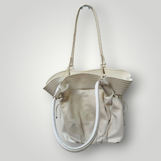 shoulder bag / white leather (3916725769673806917)