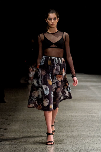 JULIETTE HOGAN / 'dior' silk skirt / 14 / made in nz (3916803996128666922)