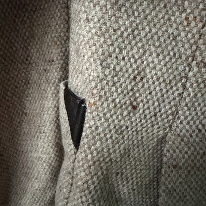 1960s nz vintage / GUARDSMAN / tweed wool blazer with leather accents / L (3917090917623013067)
