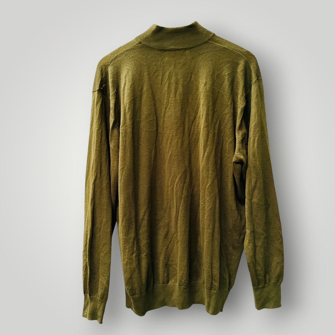 ENRICO ROSSI / merino quarter zip / XL (3917090993788493738)