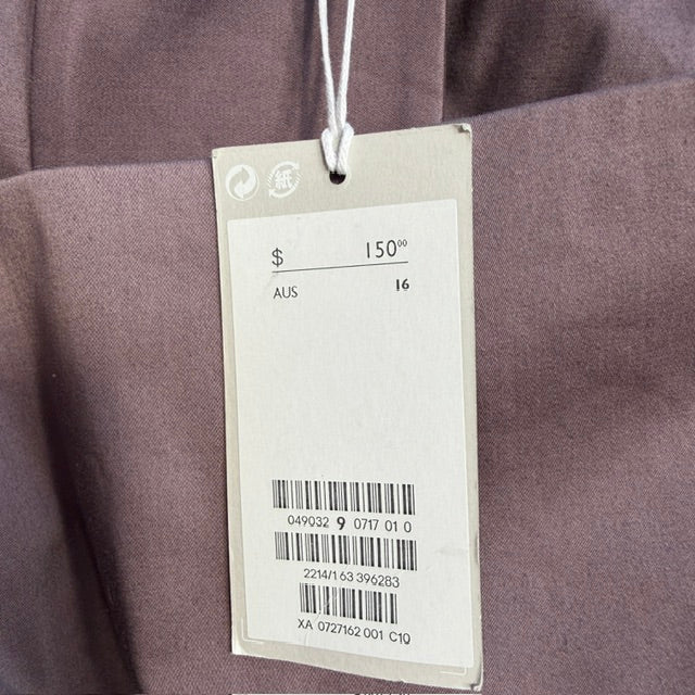 COS / aubergine a-line skirt / 16 / new with tags (3917188287329876288)