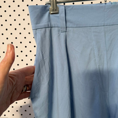 LIAM / wide legged wool pants / blue / 12 / made in nz (3917188384507341129)