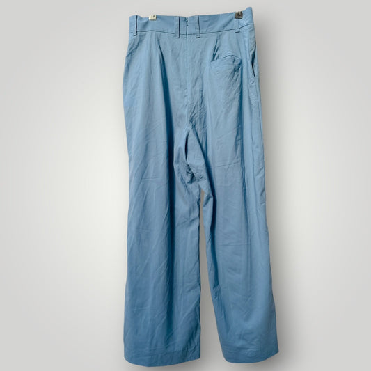 LIAM / wide legged wool pants / blue / 12 / made in nz (3917188568101826736)