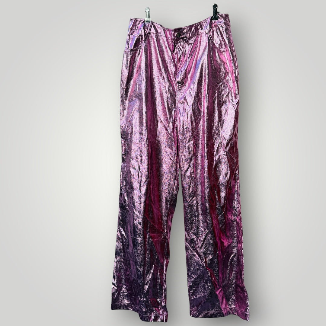 boohoo / fuchsia metallic pants / 16 (3917188603611422732)