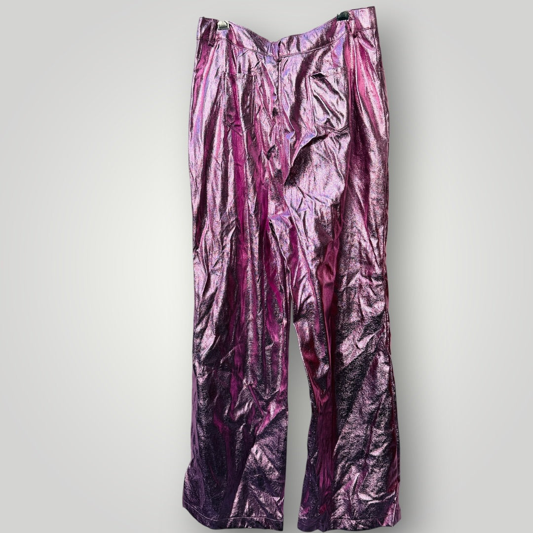 boohoo / fuchsia metallic pants / 16 (3917188605641739022)