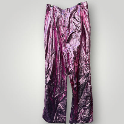 boohoo / fuchsia metallic pants / 16 (3917188605641739022)